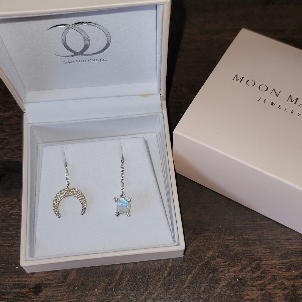 Raw Crystal Necklace - Moonstone